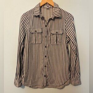 COPY Paige Striped Button Up Shirt Size Small